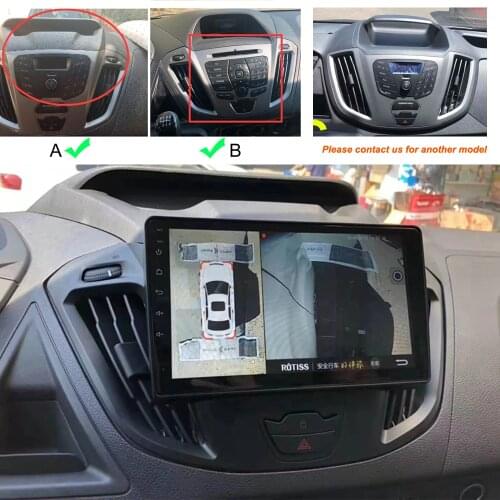 128GB ROM Car Radio For Ford Transit Custom 2014 Super Slim Touch Screen Android 10 Stereo Multimedia Player GPS Navigation