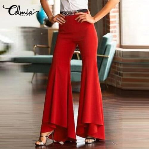 Женские брюки клеш Celmia China At AliExpress