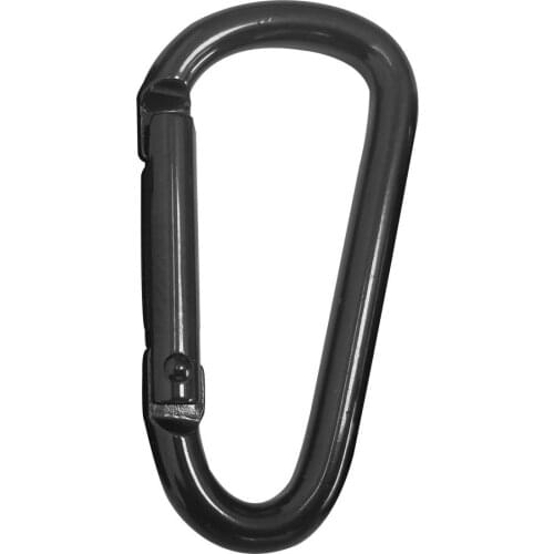 D Shape Mini Climbing Carabiner Buckle Snap Spring Clip Hook Keychain