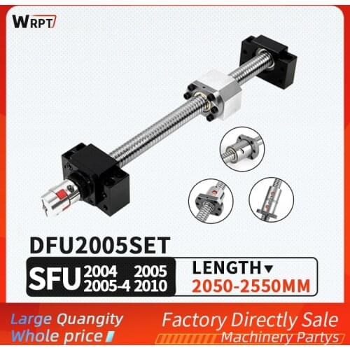 Length 2050mm -2550mm SFU2004-3 SFU2005-3 SFU2005-4 SFU2010-3 DFU2005-3 Ball screw C7 + BKBF15 + DSG20H + XB30 * 40 coupling