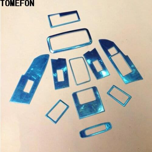 For Toyota Corolla 2014 Stainless Steel Interior Door Roof Window Headlight Switch Button Frame Air Conditional Vent 11PCS