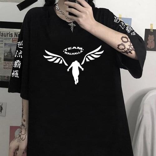 Tokyo Revengers Clothes Loose Men and Women Tshirt Round Neck Top