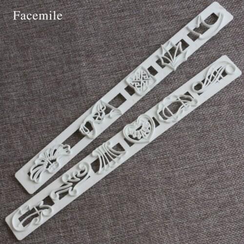 Fondant Sugarcraft Tool Cake Mould Decorating Cutter Frill Edge Cake Mold 2pcs/set 02042 Gift