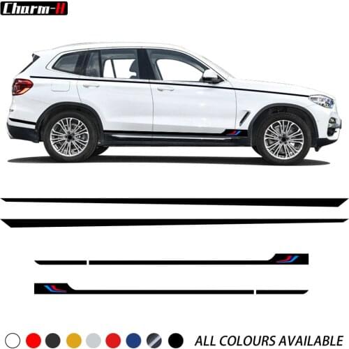 M Performance Sport Door Side Stripe Skirt Waist Line Sticke for BMW X3 G01