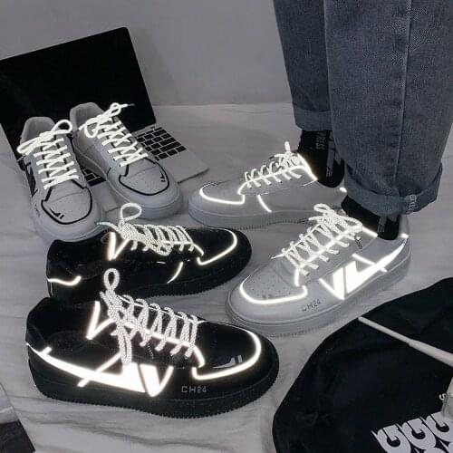 New Men Shoes Sneakers Mens Fashion Radiation Reflective Casual Shoes Flat Shoes Sneakers Shoes Men Vulcanized Sneakers