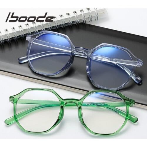 Iboode New Women Finished Myopia Glasses Diopter -0.5 1.0 1.5 2.0 2.5 3.0 3.5 4 Ultralight Men Myopic Shortsighted Frame Brand