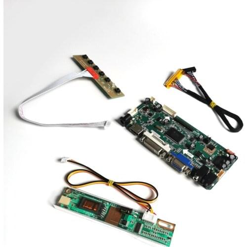 For N154I5-L01/L02/L03 VGA DVI LCD monitor panel CCFL LVDS 30Pin 15.4" 1280*800 M.NT68676 screen controller drive board Kit