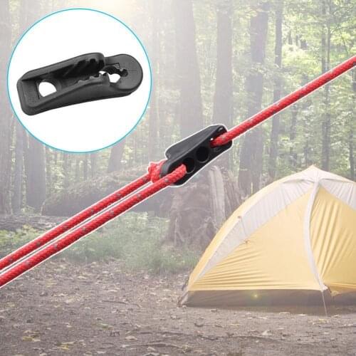 20Pcs Adjustable Outdoor Tent Triangle Rope Buckles Fastener for Camping Portable Durable Cord Rope Fastener Line Rope Tensioner