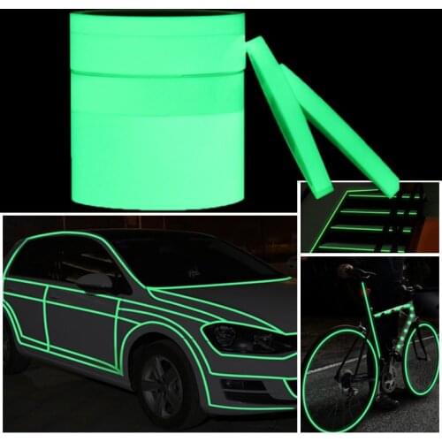 3m Length New Type Luminous Car Stickers and Decals Funny Decal DIY Night Light Warning Sticker Safety Car Accessories Car Decor