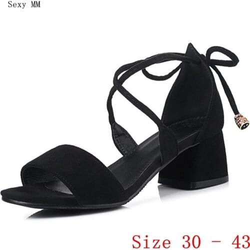 Women High Heel Sandals Shoes Woman High Heels Gladiator Sandals Pumps Small Plus Size 30 31 32 33 - 40 41 42 43