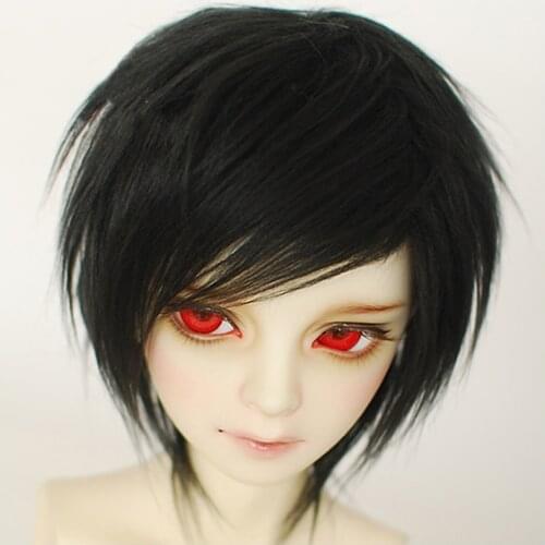 M2 children handmade toy 1/12 1/8 1/6 1/3 1/4 uncle Doll wig BJD/SD doll props Accessories black color no.10 hair 1pcs