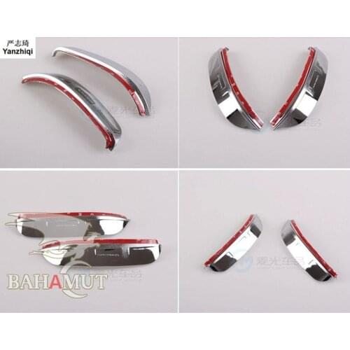 2013 2014 Kia SportageR special modified plated trim car decoration Rearview mirror rain eyebrow stickers chrome Option Parts