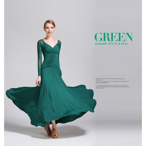 6 Colors Flamenco Dresses Dance Ballroom Flamenco Dance Costumes Chorus Ballroom Dance Dresses Red Spanish Dress B-6064