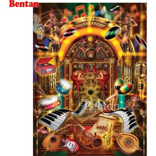 DIY Diamond Embroidery Musical instrument 5d Full diamond painting Rhinestone Cross Stitch Mosaic puzzle Decoration painting