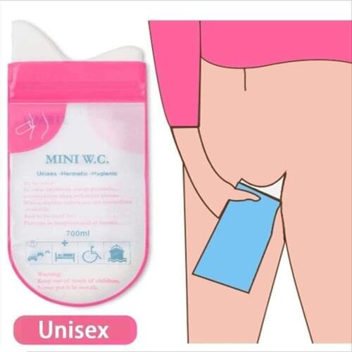 700ml Emergency Portable Car Urine Bag Vomit Mini Mobile Toilets Handy Unisex Kids Disposable Urinal Toilet Bag