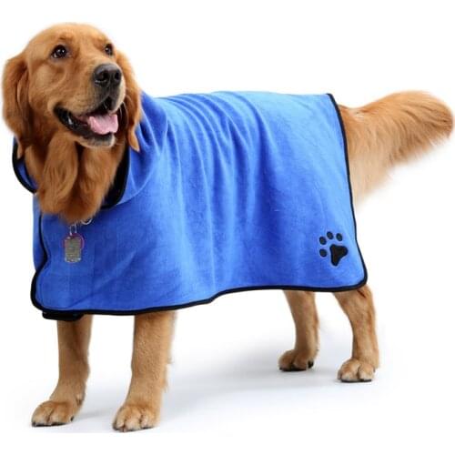 Pet Dog Towel Super Absorbent Bathrobe Microfiber Bath Towels for Small Medium Large Dog Quick-Drying Cat Bath Towel
