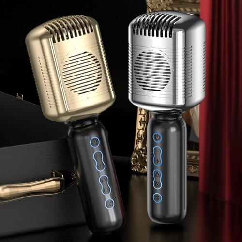Bluetooth Karaoke Microphone Wireless Professional Speaker Handheld Home Microphones For Music Player Singing Recorder KTV Party