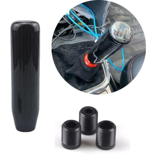 Black Carbon Fiber MT 13cm Gear Shift Knob For Fit FD2 FN2 EP3 AP2 S2000 F20C Universal