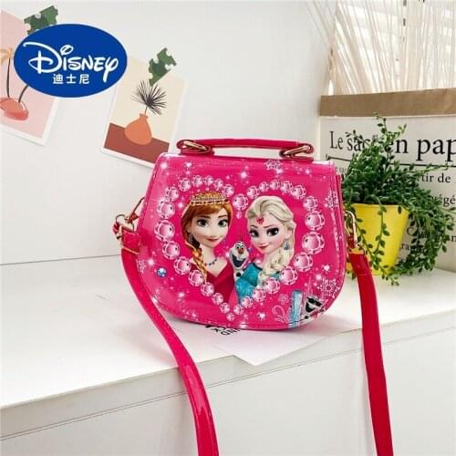 Disney Frozen Elsa Anna Childrens Bag Girls Messenger Bag Fashion Princess Bag Cute Handbag Girls Baby Shoulder Bag kids gifts