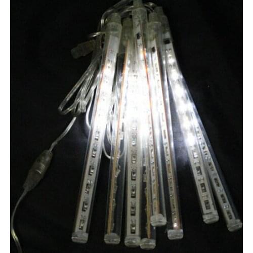 10set/lot 30cm 144LED Meteor Shower Rain Tube string Light Snowfall Lamp Outdoor Garden Tree Decor Garland/Christmas/Xmas 8 tube