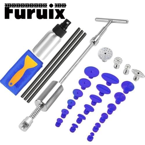 Dent Tools paintless Dent Repair Dent Puller Kit Dent removal Slide Hammer glue sticks Reverse Hammer Glue Tabs Car Hail Damage