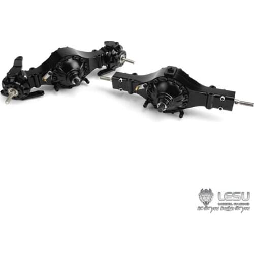 LESU 4X4 Metal Front Rear Axle Differential Lock 1/14 Tractor Truck Tmy Model TH02067