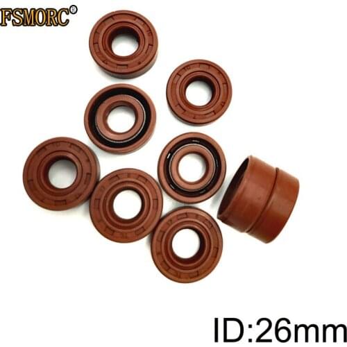 TC-26*36*37*38*40*42*47*50*52*7/8/10/12 FKM Shaft Oil Seal FPM Covered Double Lip With Garter