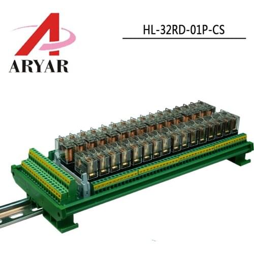 32 channels OMRON Relay12V 24VModule driver board output amplifier board PLC board Omron relay G2R-1-E Omron PNP relay module