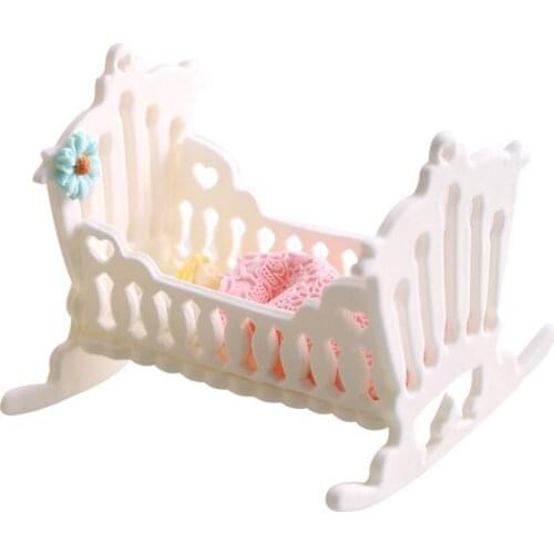 2019 Newest baby cradle fondant cake silicone mold baby bed chocolate candy cookies silicone mold DIY baking tool