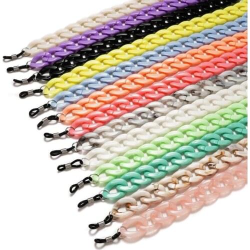New Wide Acrylic Glasses Chain Women Reading Glasses Hanging Neck Chain Lanyard Sunglasses Chain Eyeglasses Strap Fashion