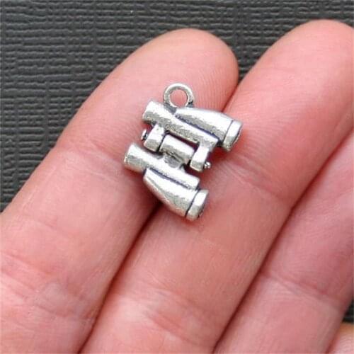 BULK 30 Antique Silver Plated Telescope Charms Pendant DIY Jewelry Accessories Wholesale Factory