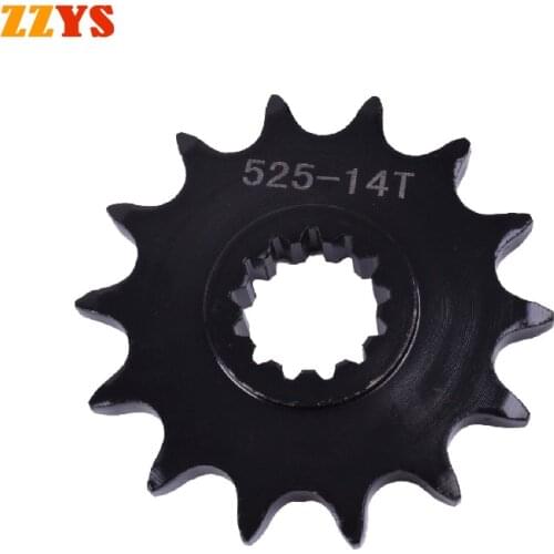 525 14T 14 Tooth Front Sprocket Gear Staring Wheels For Benelli BN300 BN600 BJ300 BJ600 TNT300 TNT600 BN BJ TNT 300 600 525-14T