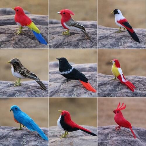 Feathered Artificial Bird Sparrow Durable Mobile Smartphone Accessories