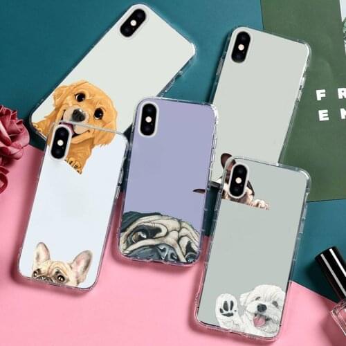 Bulldog Pug Dog French Phone Case Transparent for Huawei honor nova c x 7 8 3 4 9 65g se v t play pro lite