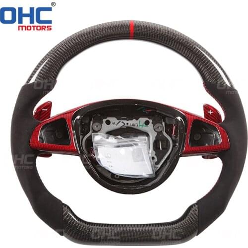 100% Real Carbon Fiber Steering Wheel compatible for MB A45,C43 C63 E63 GT S63 GLE63 W205,S205 S213,W213 X156 C117,X117