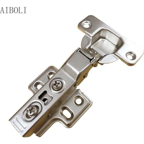 Stainless Steel Wardrobe Hinge, Silent Hinge Hinge, Display Cabinet Door Damping Hydraulic Buffer Hinge