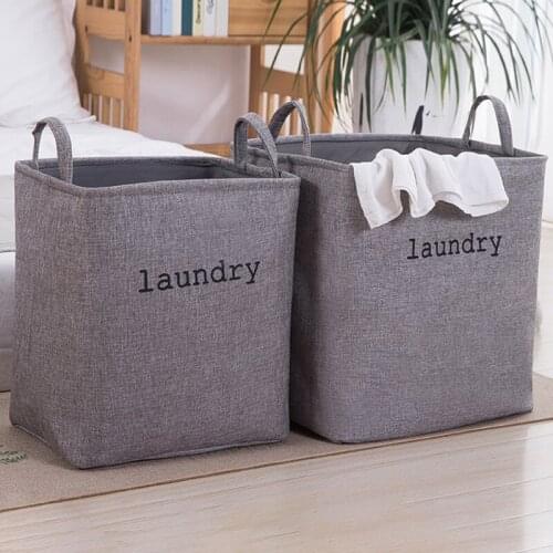 Foldable Dirty Clothes Storage Basket Large-capacity Laundry Storage Bucket With Handle Waterproof Toy Container Home Organizer