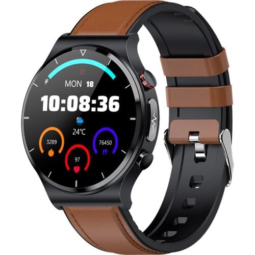 ECG Smart Watch Men Wireless Charging 360*360 Full Touch Body Temperature Fitness Tracker Smartwatch IP68 Waterproof Sport Bands