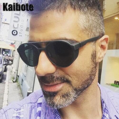 Kaibote S-97040 New Retro Mens Sunglasses UV Protection High Quality Sun Eyeglasses Outdoor Eyewear Sand Lens Decorate Male