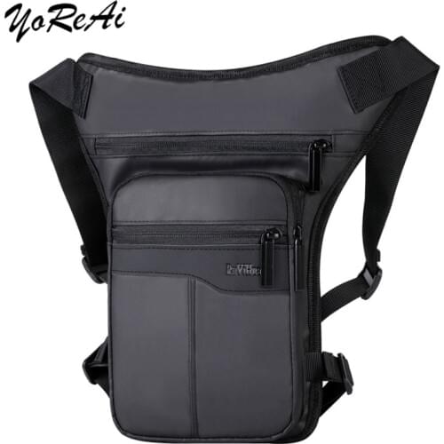 Waterproof Nylon Drop Leg bag For Men Thigh Hip Bum Beltleg Fanny Pack Waist Travel Riding Motorcycle Crossbody Shoulder Bags
