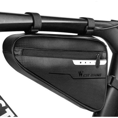 Bicycle Bag Large Capacity Triangle Bag Waterproof Beam Bag Reflective Bag Bicycle Storage Bag Outdoor Riding Equipment