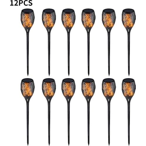 Waterproof Garden LED Flame Solar Light Power Bulb Decoration Landscape Lawn Lamp Path Lighting Torch Outdoors Spotlight Street