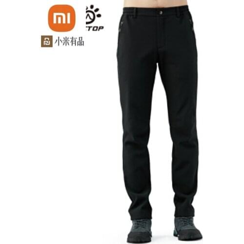 Youpin youpin TECTOP Outdoor assault pants mens new winter plush wind and water-proof soft shell pants warm hiking trousers