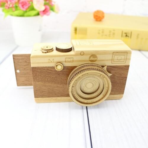 1PC Creative Camera Music Box Home Furnishing Classic New Year Valentine Birthday Shooting Props Home Decoration MO 007
