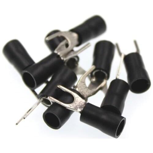 100PCS/LOT SV3.5-4 SV3.5-5 SV3.5-6 Insulated Fork Wire Connector Electrical Crimp Terminal SV3-4