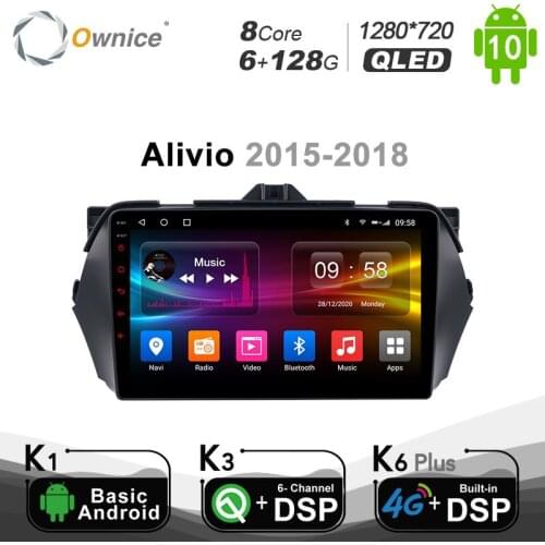 6G+128G Ownice Android 10.0 Car dvd Stereo Radio GPS 4G LTE headunit for SUZUKI Alivio 2015 - 2018 DSP SPDIF 1280*720 BT 5.0