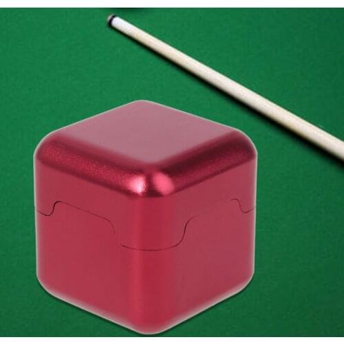 Aluminum Portable Mini Pool Cue Tip Chalk Holder Carrier Case Box for Billiard Dropship