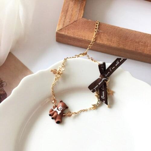Moon Star Confidante Gift Charm Bracelet Bowknot Girls Beautiful Beads Bracelet