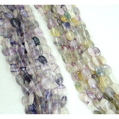 Natural Stone Beads 18x3mm Egg shaped fluorite For DIY Necklace Jewelry Making Strand 15",Free Shipping Y10