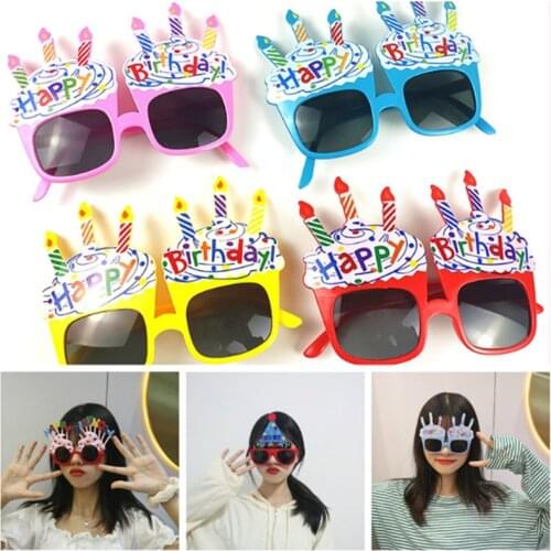 Birthday Party Novelty Candle Glasses Sunglasses Funny Hawaiian Glasses Tropical Fancy Dress Bride Carnival Christmas Gifts